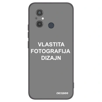 Picasee crna silikonska maskica za Xiaomi Redmi 12C - Vlastiti foto dizajn