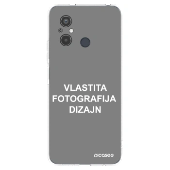 Picasee silikonska prozirna maskica za Xiaomi Redmi 12C - Vlastiti foto dizajn