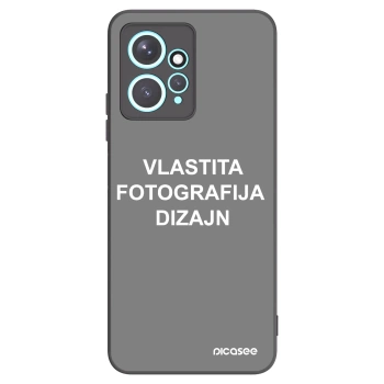 Picasee crna silikonska maskica za Xiaomi Redmi Note 12 4G - Vlastiti foto dizajn