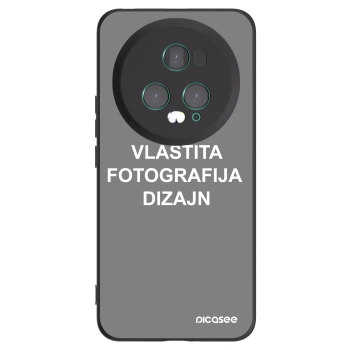 Picasee crna silikonska maskica za Honor Magic5 Pro - Vlastiti foto dizajn