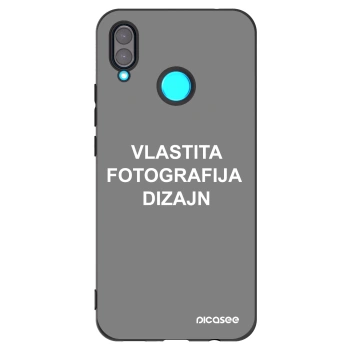 Picasee crna silikonska maskica za Huawei Nova 3 - Vlastiti foto dizajn