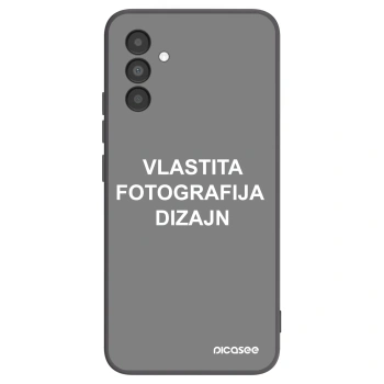 Picasee crna silikonska maskica za Samsung Galaxy A04s A047F - Vlastiti foto dizajn