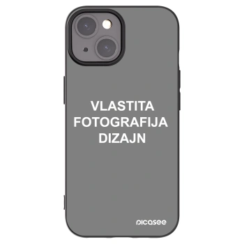 Picasee crna silikonska maskica za Apple iPhone 15 - Vlastiti foto dizajn