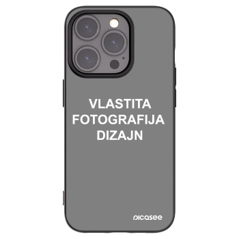 Picasee crna silikonska maskica za Apple iPhone 15 Pro - Vlastiti foto dizajn