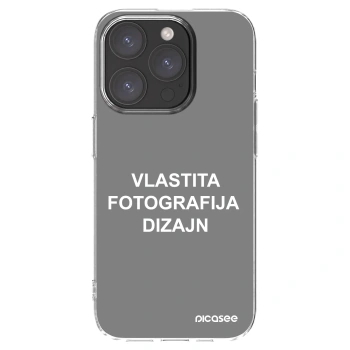 Picasee silikonska prozirna maskica za Apple iPhone 15 Pro - Vlastiti foto dizajn