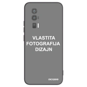 Picasee crna silikonska maskica za Xiaomi Poco F5 Pro 5G - Vlastiti foto dizajn