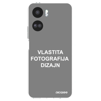 Picasee silikonska prozirna maskica za Honor 90 Lite 5G - Vlastiti foto dizajn