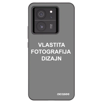 Picasee crna silikonska maskica za Xiaomi 13T Pro - Vlastiti foto dizajn