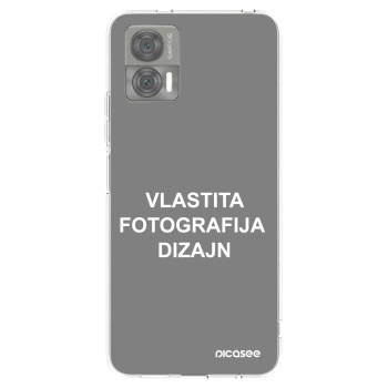 Picasee silikonska prozirna maskica za Motorola Edge 30 Neo - Vlastiti foto dizajn