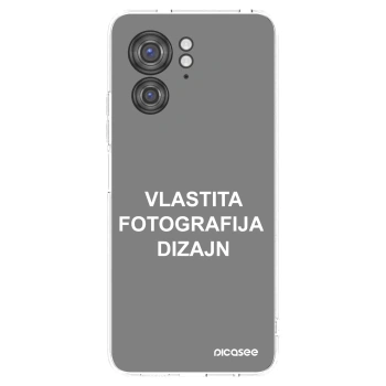 Picasee silikonska prozirna maskica za Motorola Edge 40 - Vlastiti foto dizajn
