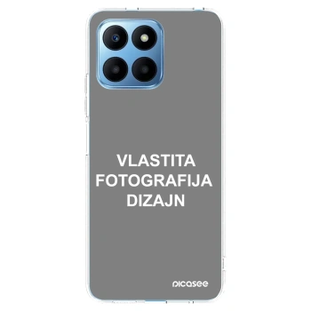 Picasee silikonska prozirna maskica za Honor 70 Lite - Vlastiti foto dizajn