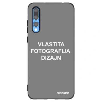 Picasee crna silikonska maskica za Huawei P20 Pro - Vlastiti foto dizajn