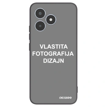 Picasee crna silikonska maskica za Realme C53 - Vlastiti foto dizajn