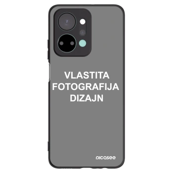 Picasee crna silikonska maskica za Honor X7a - Vlastiti foto dizajn