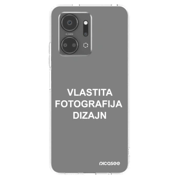 Picasee silikonska prozirna maskica za Honor X7a - Vlastiti foto dizajn