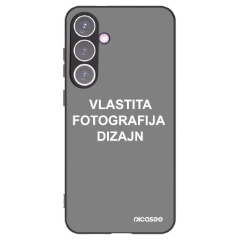 Picasee crna silikonska maskica za Samsung Galaxy S24+ S926B 5G - Vlastiti foto dizajn