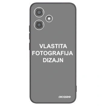 Picasee crna silikonska maskica za Xiaomi Redmi 12 5G - Vlastiti foto dizajn