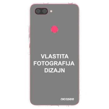 Picasee silikonska prozirna maskica za Xiaomi Mi 8 Lite - Vlastiti foto dizajn