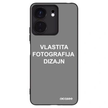 Picasee crna silikonska maskica za Xiaomi Redmi 13C 4G - Vlastiti foto dizajn