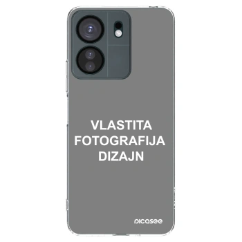 Picasee silikonska prozirna maskica za Xiaomi Redmi 13C 4G - Vlastiti foto dizajn