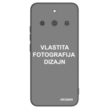 Picasee crna silikonska maskica za Realme 11 Pro+ - Vlastiti foto dizajn