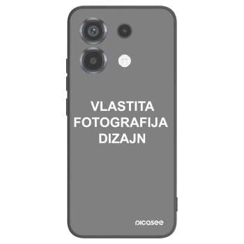 Picasee crna silikonska maskica za Xiaomi Poco X6 - Vlastiti foto dizajn