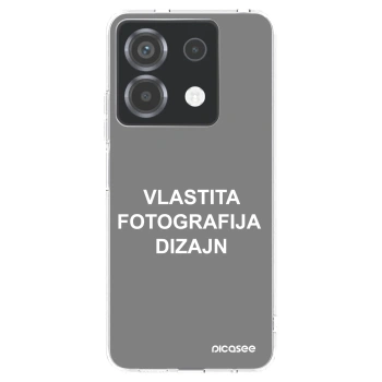 Picasee silikonska prozirna maskica za Xiaomi Poco X6 - Vlastiti foto dizajn