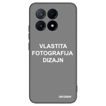 Picasee crna silikonska maskica za Xiaomi Poco X6 Pro - Vlastiti foto dizajn