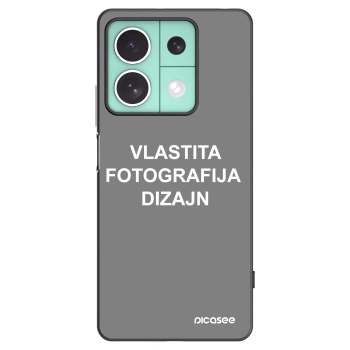 Picasee crna silikonska maskica za Xiaomi Redmi Note 13 5G - Vlastiti foto dizajn
