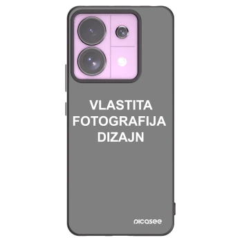 Picasee crna silikonska maskica za Xiaomi Redmi Note 13 Pro 5G - Vlastiti foto dizajn