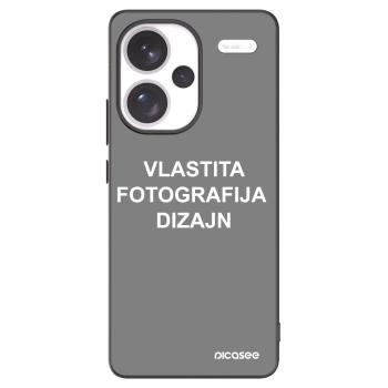 Picasee crna silikonska maskica za Xiaomi Redmi Note 13 Pro+ 5G - Vlastiti foto dizajn