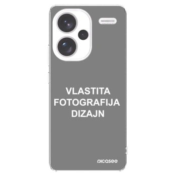 Picasee silikonska prozirna maskica za Xiaomi Redmi Note 13 Pro+ 5G - Vlastiti foto dizajn