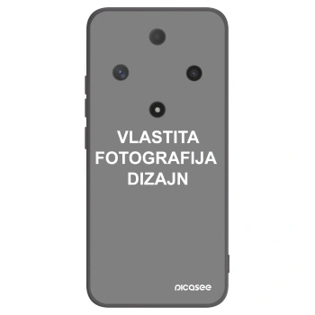 Picasee crna silikonska maskica za Honor Magic6 Lite 5G - Vlastiti foto dizajn