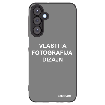 Picasee crna silikonska maskica za Samsung Galaxy A25 A256B 5G - Vlastiti foto dizajn