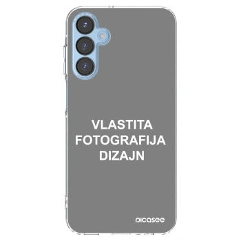 Picasee silikonska prozirna maskica za Samsung Galaxy A15 A156B 5G - Vlastiti foto dizajn