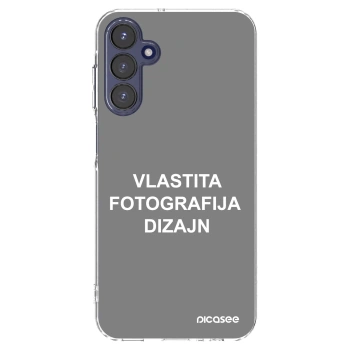 Picasee silikonska prozirna maskica za Samsung Galaxy A15 A155F 4G - Vlastiti foto dizajn