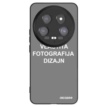 Picasee crna silikonska maskica za Xiaomi 14 Ultra - Vlastiti foto dizajn