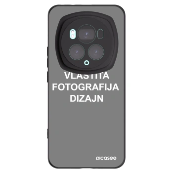 Picasee crna silikonska maskica za Honor Magic6 Pro - Vlastiti foto dizajn