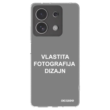 Picasee silikonska prozirna maskica za Xiaomi Redmi Note 13 4G - Vlastiti foto dizajn