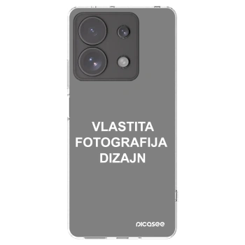 Picasee silikonska prozirna maskica za Xiaomi Redmi Note 13 Pro 4G - Vlastiti foto dizajn