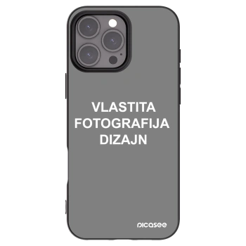 Picasee crna silikonska maskica za Apple iPhone 16 Pro Max - Vlastiti foto dizajn