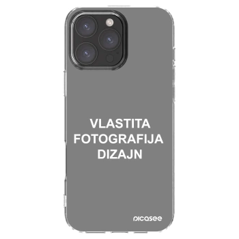 Picasee silikonska prozirna maskica za Apple iPhone 16 Pro Max - Vlastiti foto dizajn