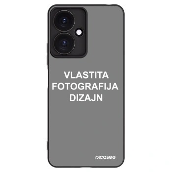Picasee crna silikonska maskica za Xiaomi Redmi 13C 5G - Vlastiti foto dizajn