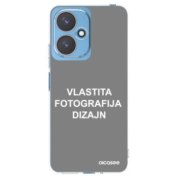 Picasee silikonska prozirna maskica za Xiaomi Redmi 13C 5G - Vlastiti foto dizajn