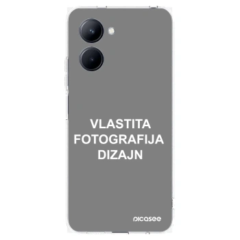 Picasee silikonska prozirna maskica za Realme C33 (2023) - Vlastiti foto dizajn