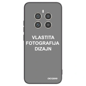 Picasee crna silikonska maskica za Realme 12 Pro 5G - Vlastiti foto dizajn