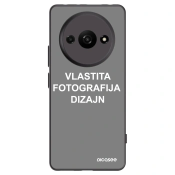 Picasee crna silikonska maskica za Xiaomi Redmi A3 - Vlastiti foto dizajn
