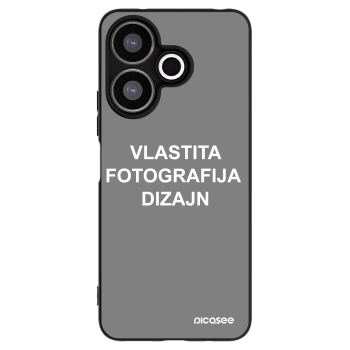Picasee crna silikonska maskica za Xiaomi Redmi 13 4G - Vlastiti foto dizajn