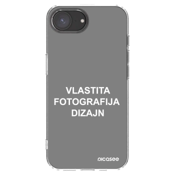 Picasee silikonska prozirna maskica za Apple iPhone 16e - Vlastiti foto dizajn