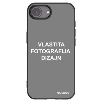 Picasee crna silikonska maskica za Apple iPhone 16e - Vlastiti foto dizajn